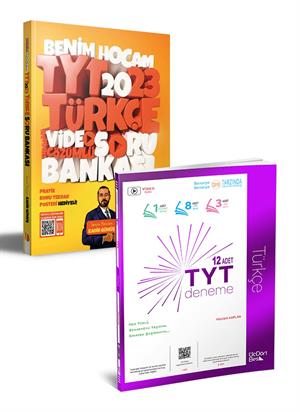 2023 TYT Türkçe Soru Bankası Benim Hocam Yayınları ve 345 - TYT 10 lu Türkçe Deneme Seti