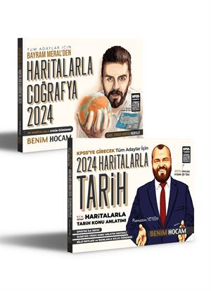 2024 KPSS Haritalarla Tarih ve Coğrafya Seti Benim Hocam Yayınları