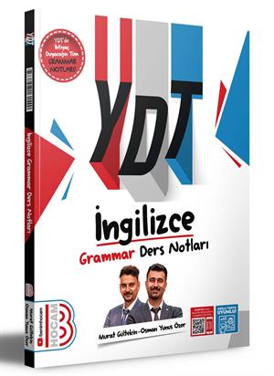 2024 YDT İngilizce Grammar Ders Notları Benim Hocam Yayınları