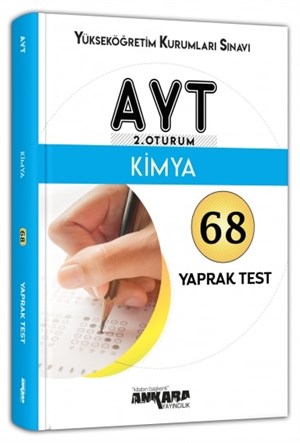 Ankara Yayıncılık AYT 2. Oturum Kimya 68 Yaprak Test