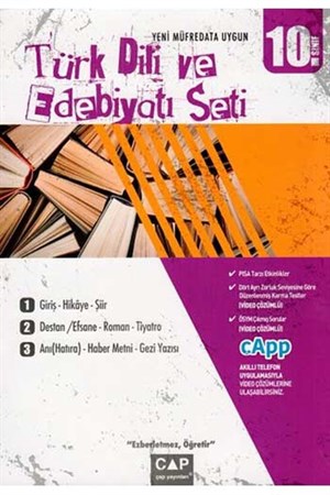 Çap Yayınları 10. Sınıf Türk Dili ve Edebiyatı Seti