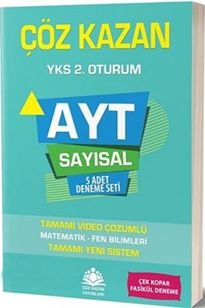 Çöz Kazan Yayınları AYT Sayısal 5 Adet Deneme Seti