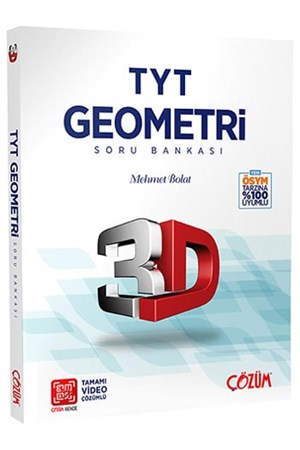Çözüm Yayınları TYT Geometri 3D Soru Bankası