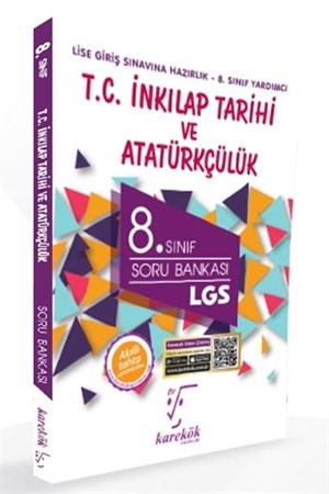 Karekök Yayınları 8. Sınıf LGS T.C. İnkılap Tarihi ve Atatürkçülük Soru Bankası