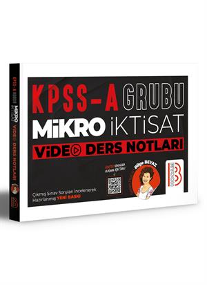 KPSS A Grubu Mikro İktisat Video Ders Notları Benim Hocam Yayınları