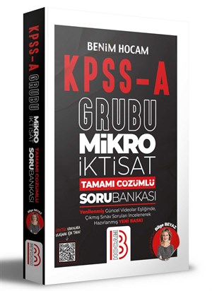 KPSS A Mikro İktisat Tamamı Çözümlü Bankası Benim Hocam Yayınları
