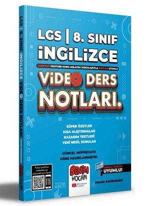 LGS 8.Sınıf İngilizce Video Ders Notları (Konu Anlatımı) Benim Hocam Yayınları