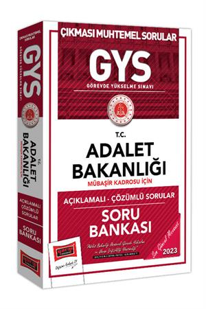 Yargı Yayınları 2023 Adalet Bakanlığı GYS Mübaşir Kadrosu İçin Açıklamalı Çözümlü Soru Bankası