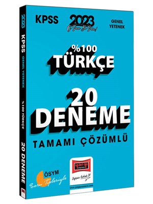 Yargı Yayınları 2023 KPSS Türkçe Tamamı Çözümlü 20 Deneme