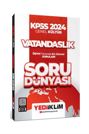 Yediiklim Yayınları KPSS 2024 Genel Kültür Vatandaşlık Soru Dünyası