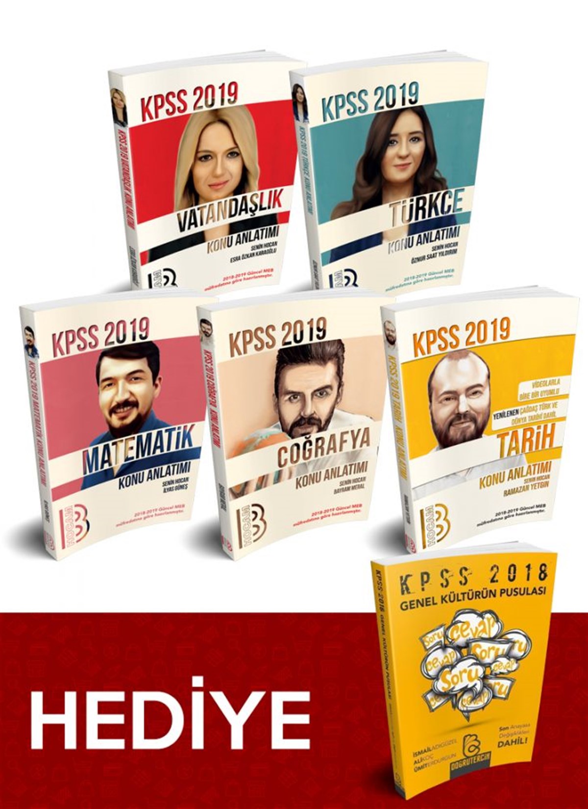 2019 KPSS GY - GK Konu Anlatım Seti Benim Hocam Yayınları