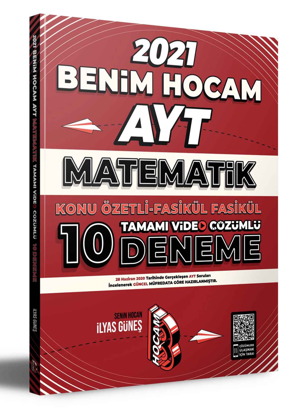 2021 AYT Matematik Konu Özetli Fasikül Fasikül Tamamı Video Çözümlü 10  Deneme Sınavı Benim Hocam Yayınları