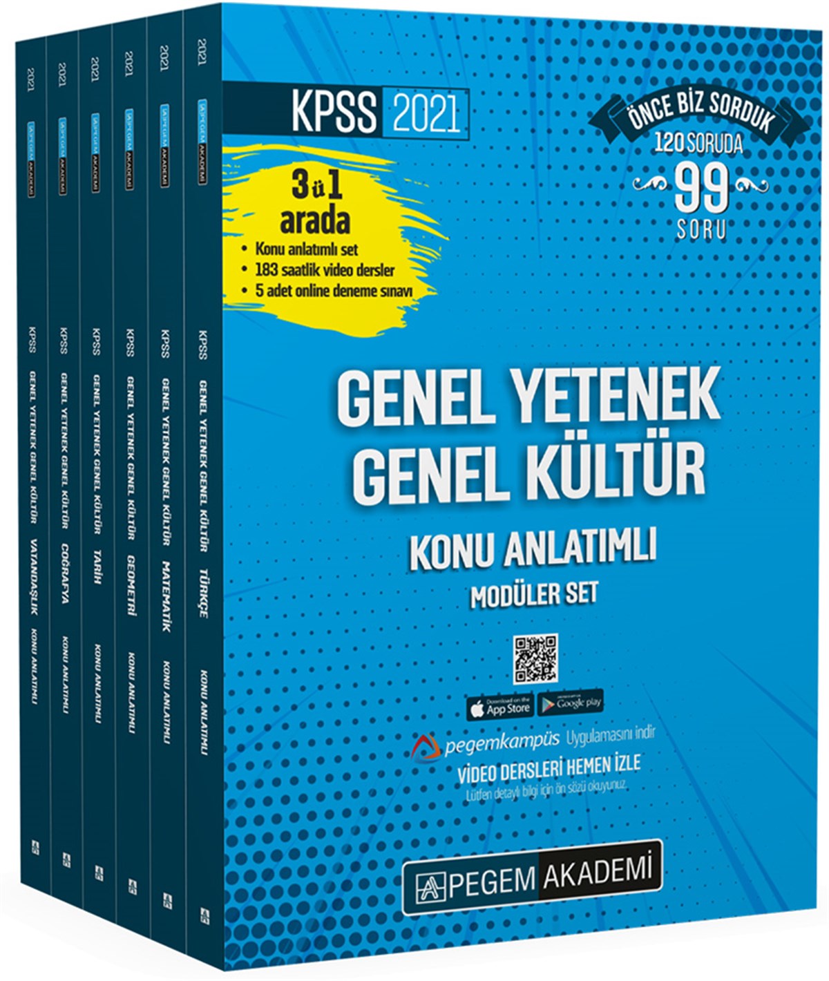 2021 KPSS Genel Yetenek Genel Kültür Konu Anlatımlı Modüler Set (6 Kitap)