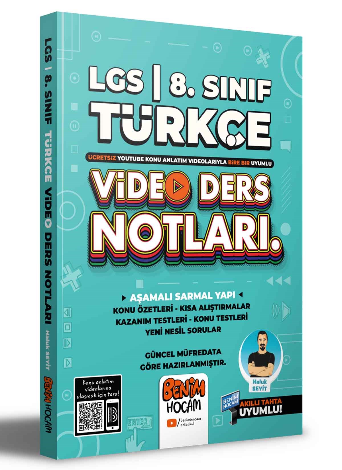 2022 LGS 8.Sınıf Türkçe Video Ders Notları (Konu Anlatımı) Benim Hocam  Yayınları