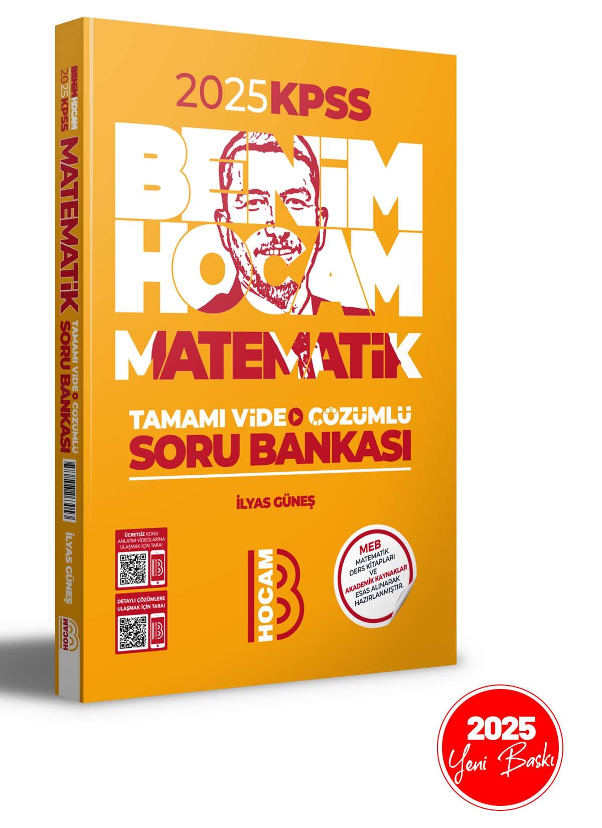 2025 KPSS Matematik Tamamı Video Çözümlü Soru Bankası Benim Hocam Yayınları