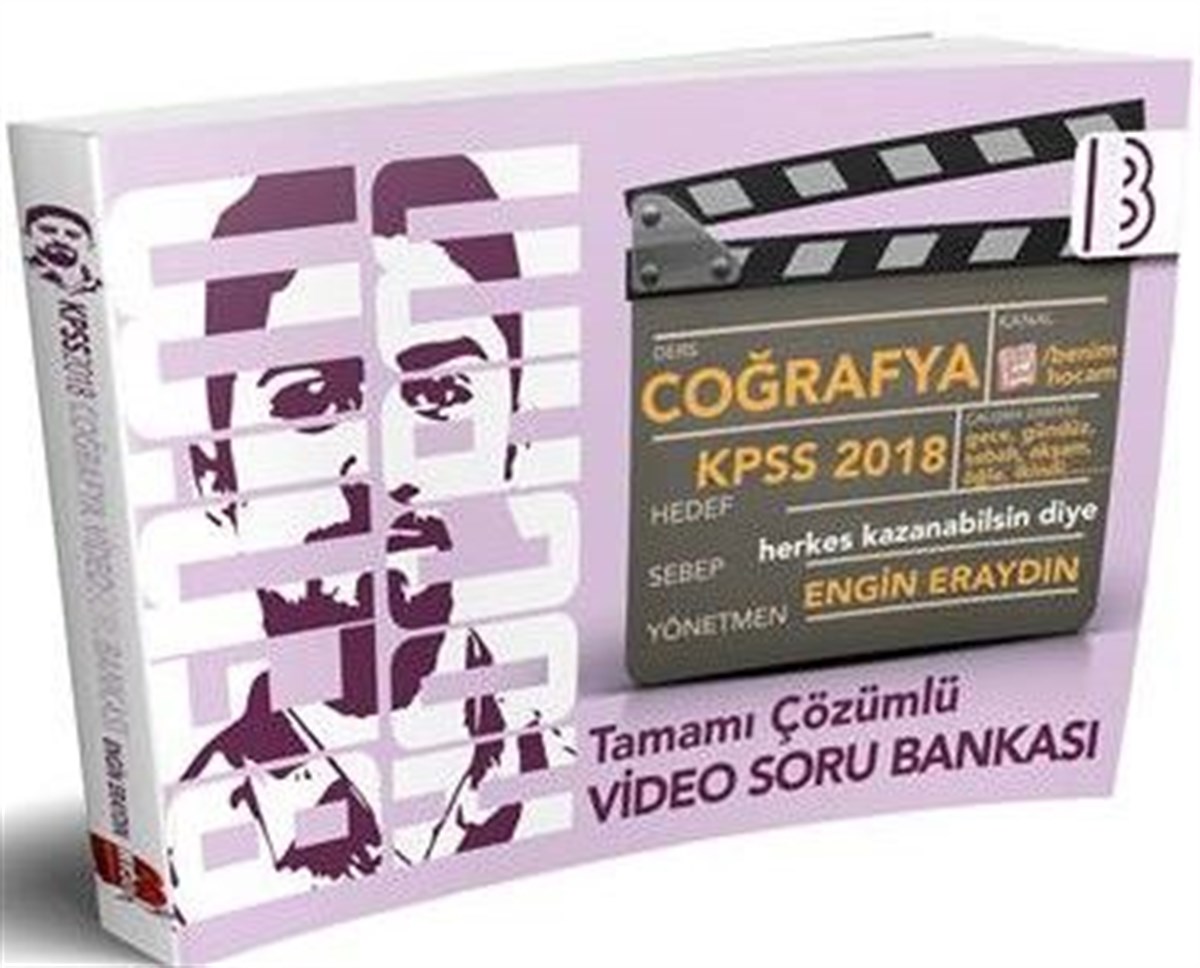 Benim Hocam Yayınları 2018 KPSS Coğrafya Tamamı Video Çözümlü Soru Bankası