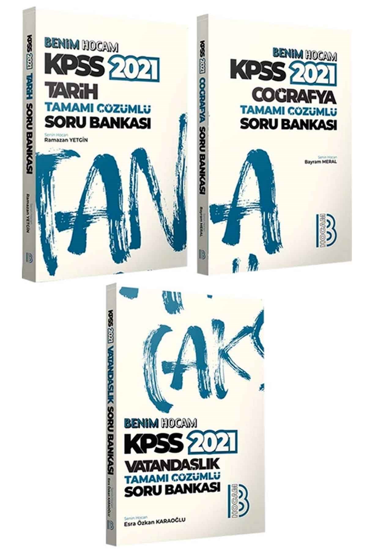 Benim Hocam Yayınları 2021 KPSS Genel Kültür Tamamı Çözümlü Soru Bankası  Seti