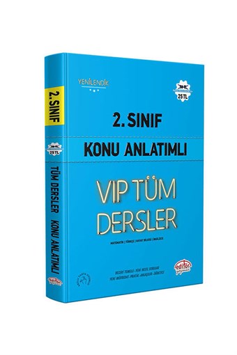 Editör Yayınları 2 Sınıf Vip Tüm Dersler Konu Anlatımlı 9907