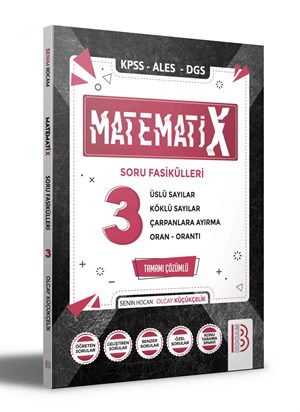 2021 KPSS ALES DGS MatematiX Soru Fasikülleri 3 Benim Hocam Yayınları