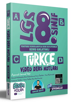 2023 LGS 8.Sınıf Türkçe Video Ders Notları (Konu Anlatımı) Benim Hocam Yayınları