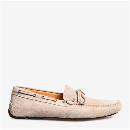 Bej Süet Erkek Loafer Ayakkabı