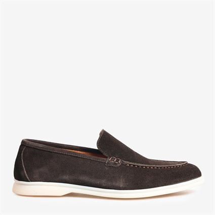 Kahve Süet Erkek Loafer