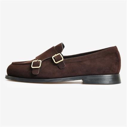 Kahve Süet Kemer Detaylı Kadın Loafer