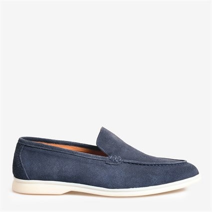Lacivert Süet Erkek Loafer
