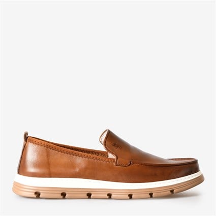 Taba Deri Erkek Loafer
