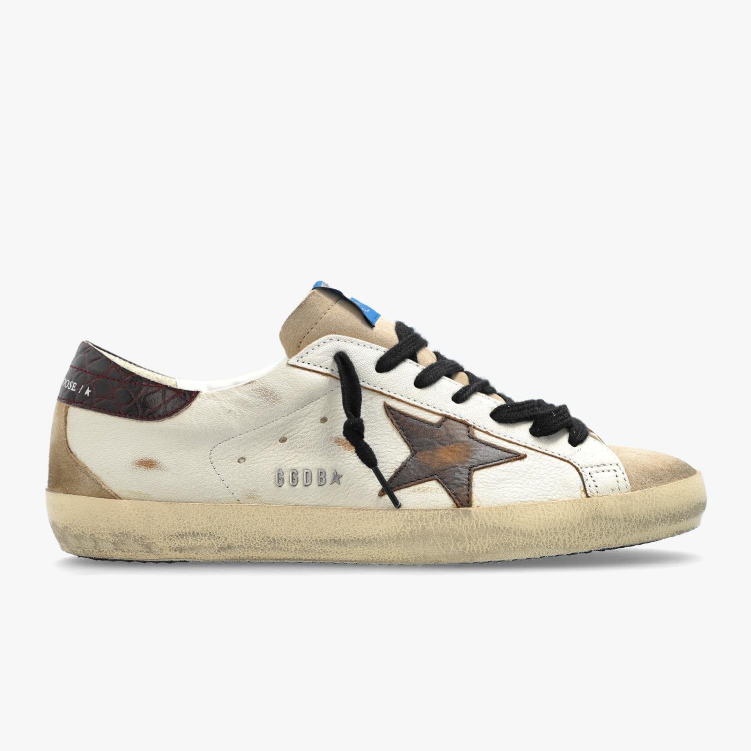 Golden Goose Beyaz Super Star 7553 Erkek Sneaker | Flower Ayakkabı