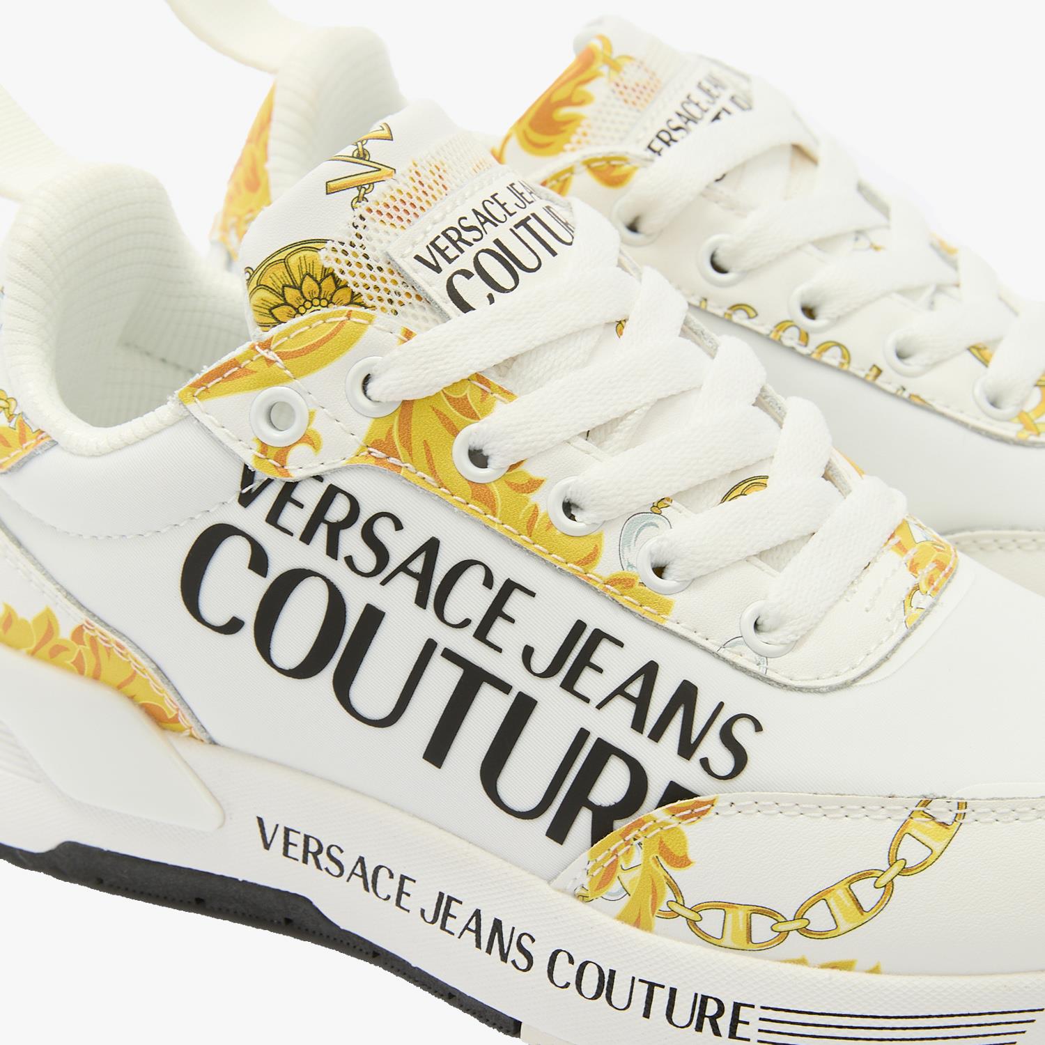 Versace Jeans Couture Beyaz Logo Detaylı Kadın Spor Ayakkabı