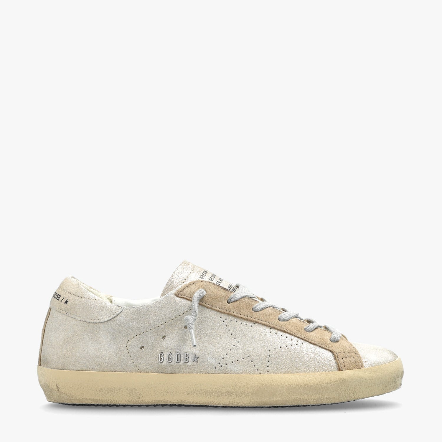 Golden Goose Bej Super Star 7506 Kadın Sneaker | Flower Ayakkabı