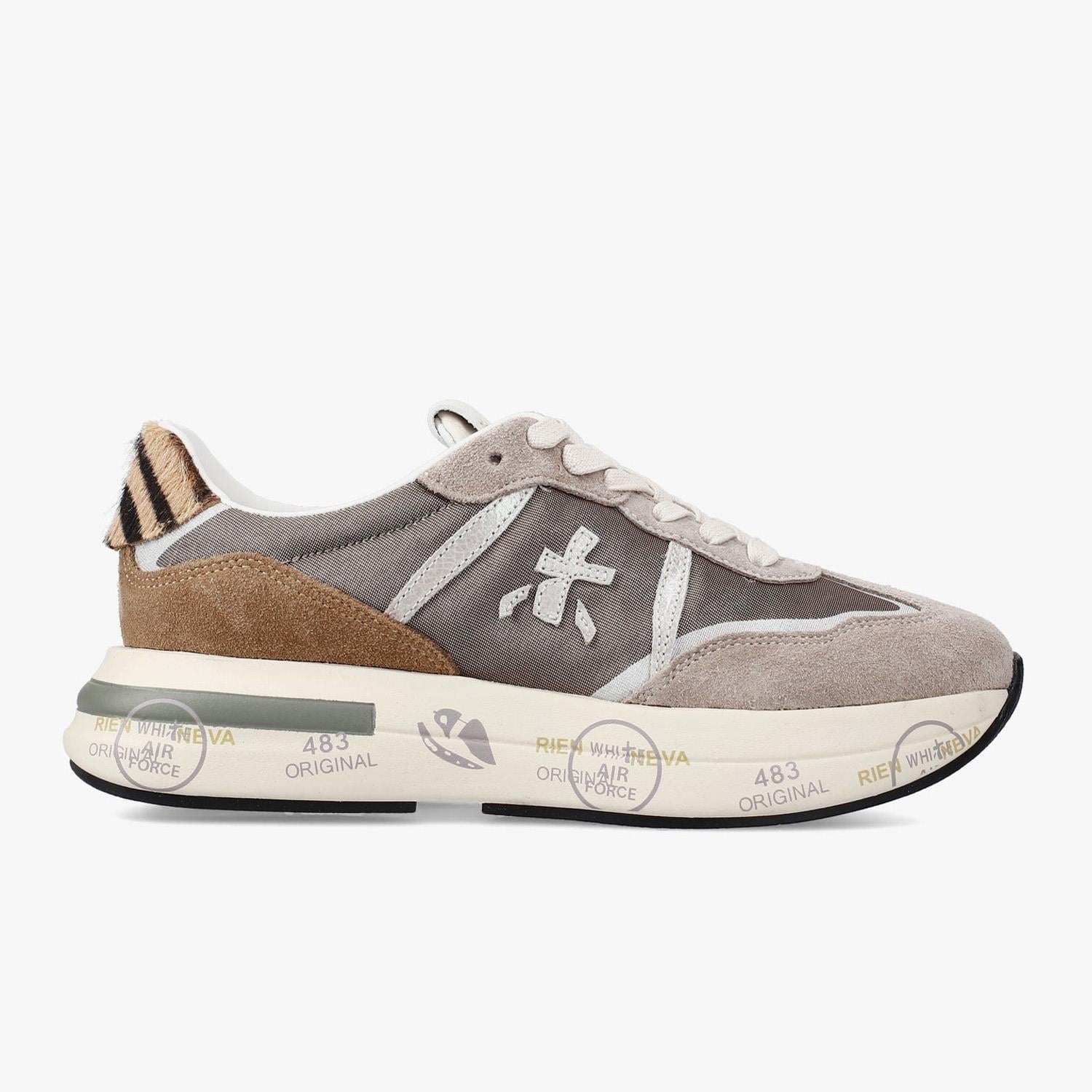 Premiata Cassie 7675 Bej Kadın Spor Ayakkabı | Flower Ayakkabı