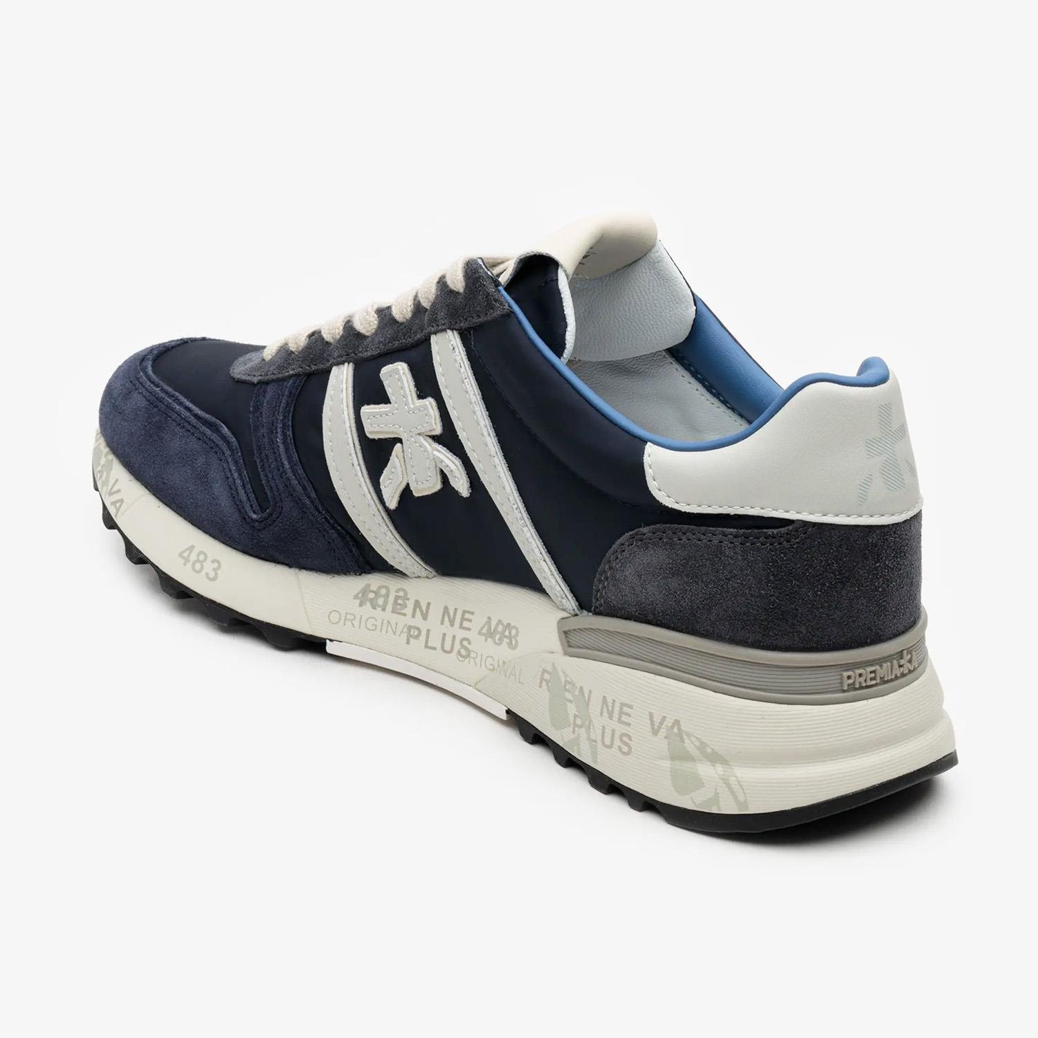 Premiata Lacivert Lander 7204 Erkek Sneaker | Flower Ayakkabı