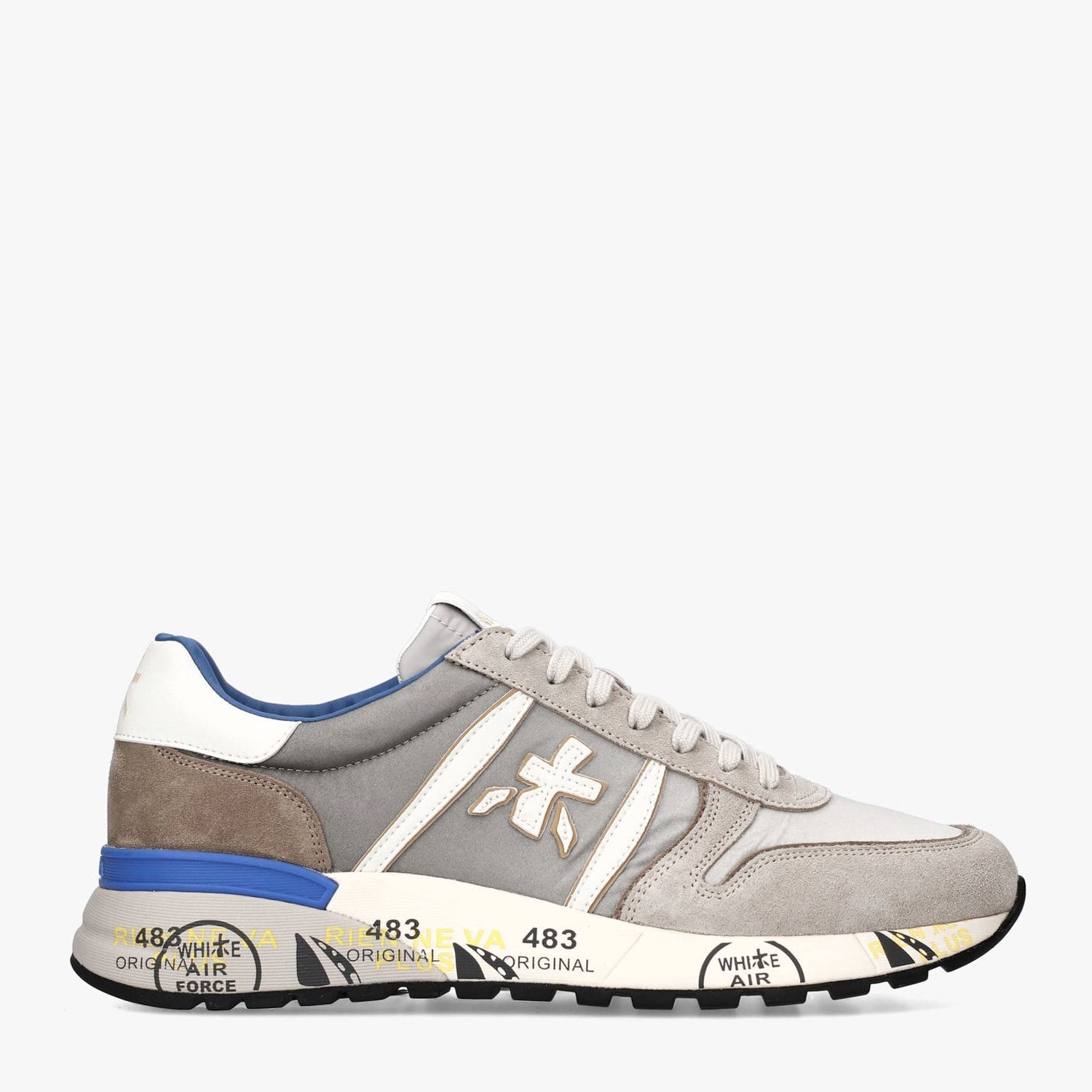 Premiata Lander 8010 Gri Erkek Spor Ayakkabı | Flower Ayakkabı