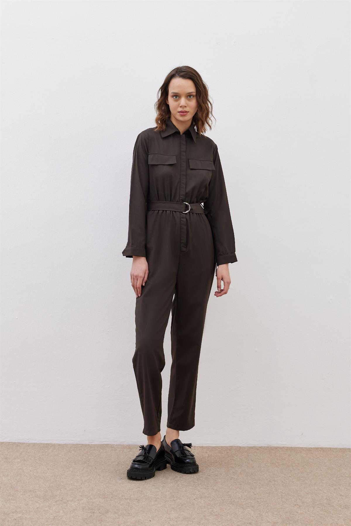 Buckle jumpsuit sales