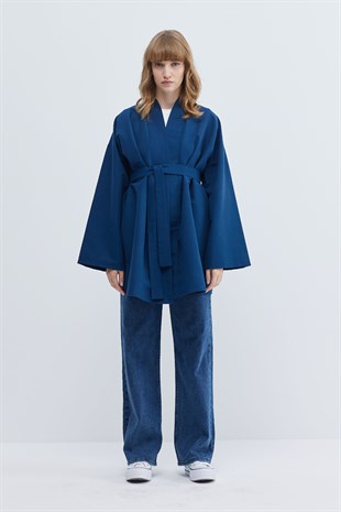 Kaftan Kimono Ceket Lacivert