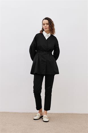 Suit with Elastic Waistband Black
