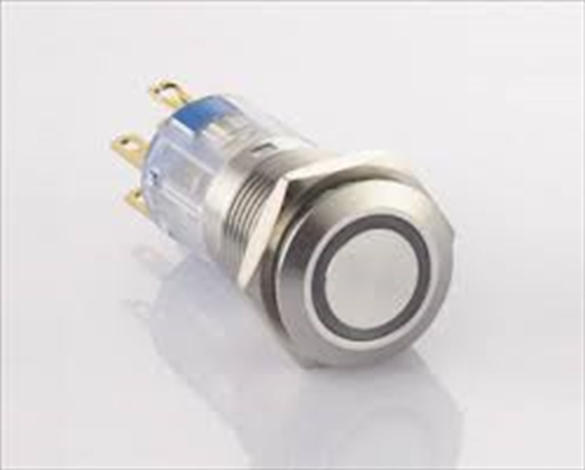 16MM METAL YAYLI BUTON IP67 6-24V DC