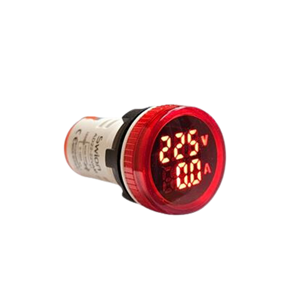 22MM VOLTAMPERMETRE 50-500V 0-100A AC