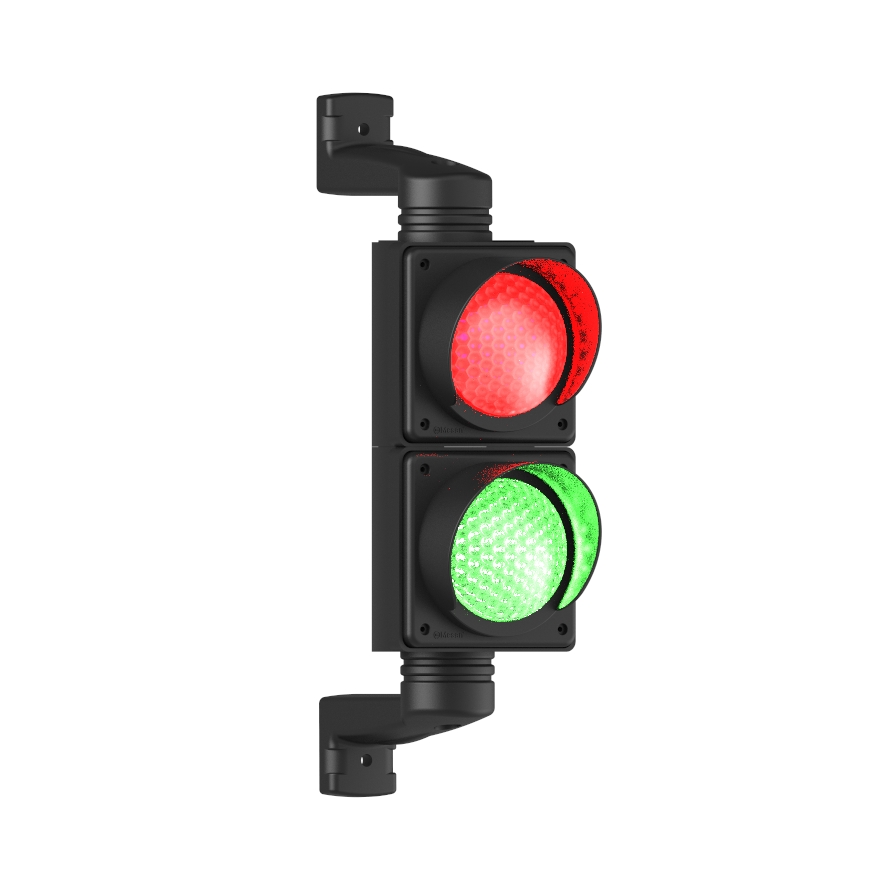 MESAN MS 8029.1.2.12-24VDC Ø100MM LEDLİ İKİLİ TRAFİK LAMBASI BUZZERLI