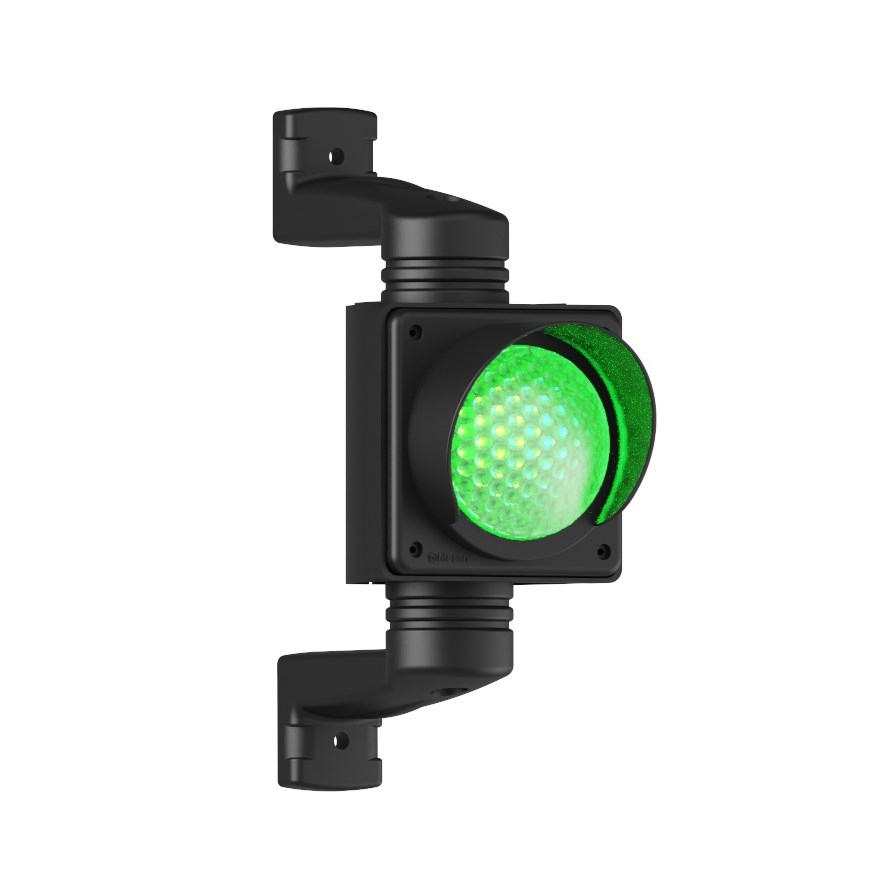 MESAN MS 8030.2.12-24VDC Ø100mm LEDli Tekli Trafik Lambası