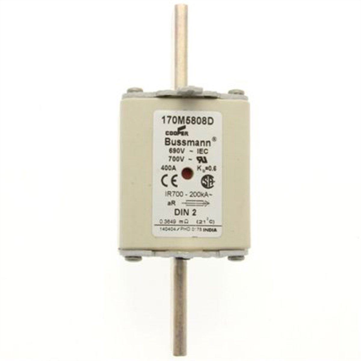 Bussmann 170M5808D 400A NH2 Hızlı Bıçaklı Sigorta