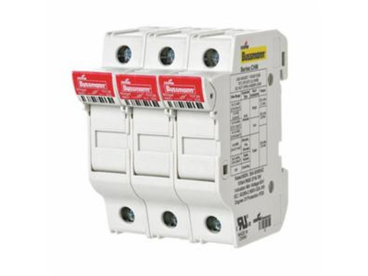 Bussmann CHM3DU 10X38 3'lü Sigorta Yuvası