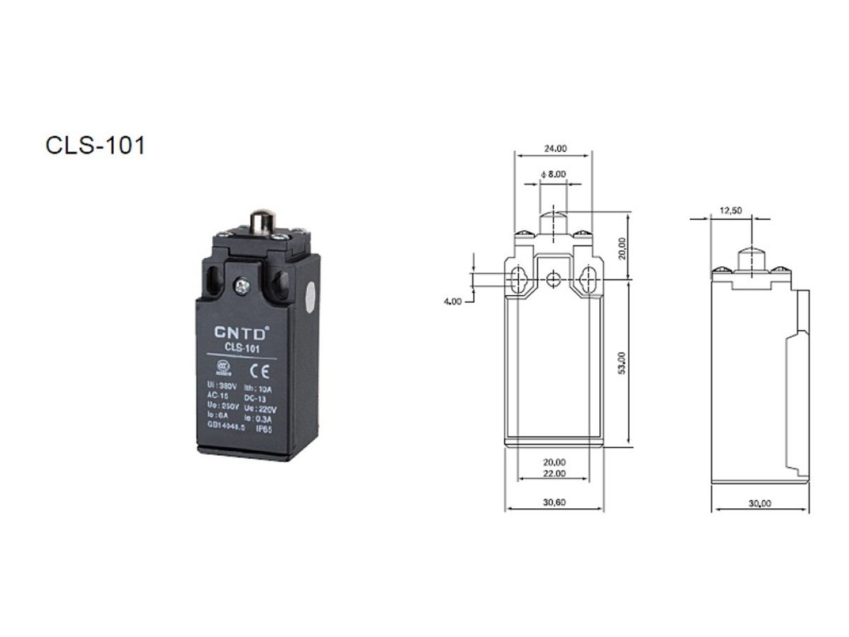 CNTD CLS-101 Dar Gövde Doğrusal Pimli Limit Switch