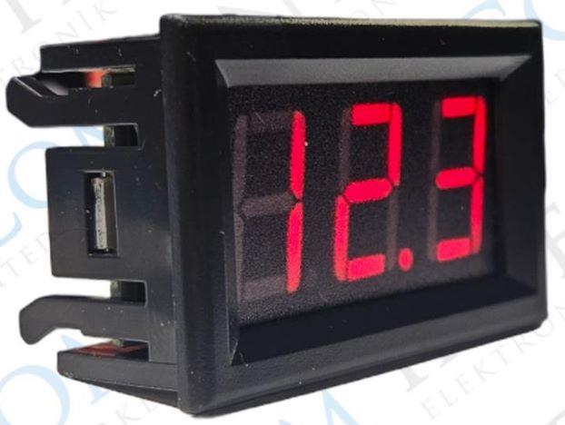 DİJİTAL VOLTMETRE DC 5-120V 2P