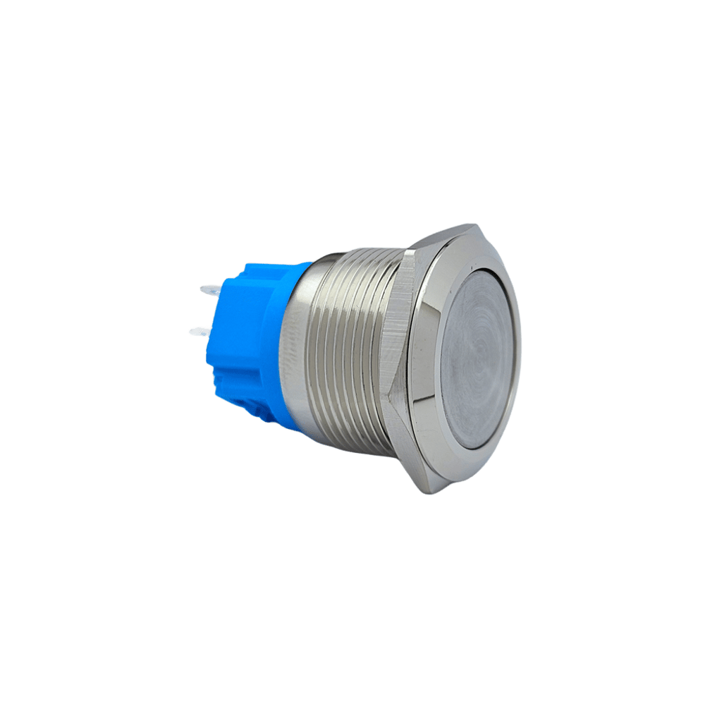 E89A 22MM METAL KALICILI BUTON DÜZ KAFA LEDSİZ 1NO/1NC