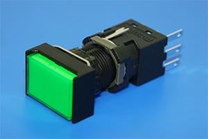 MOUJEN DİKDÖRTGEN 16MM SİNYAL IŞIK 24V AC/DC 3PİN BUTON