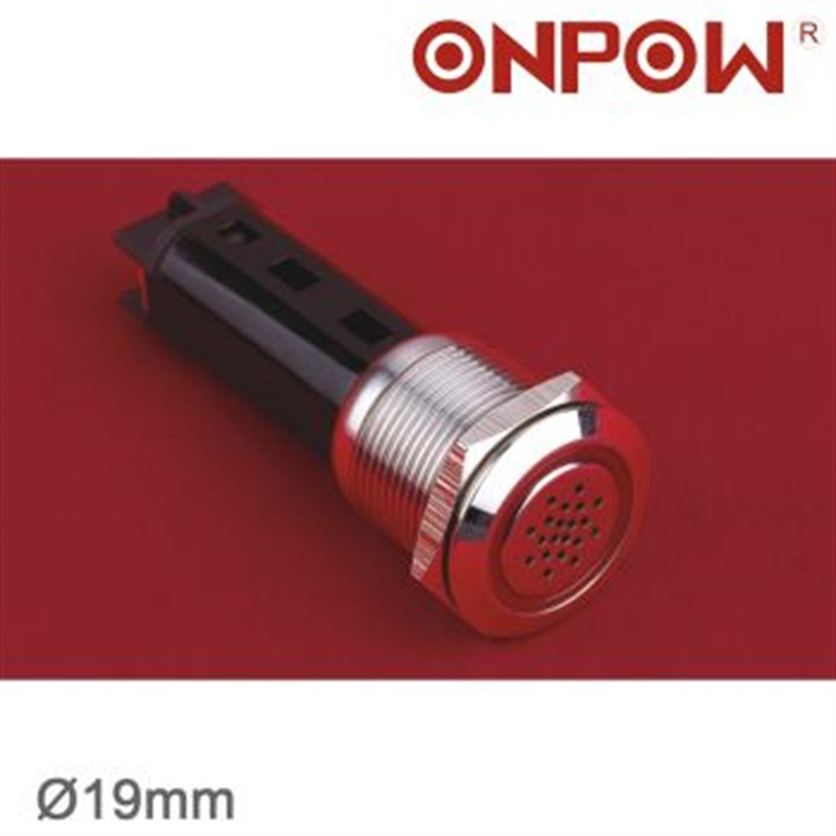 Onpow 19mm Metal LED'li Buzzer IP50 LAS1-AGQ-SM