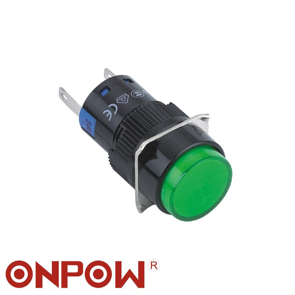 Onpow LAS1-AY-D 16mm Yuvarlak Sinyal Lambası